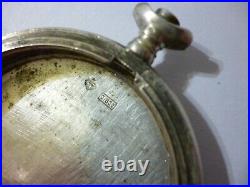 Girard Perregaux Pocket Watch Case. 800 Silver Swiss made Rare Hors Concours