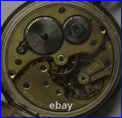 Girard Perregaux Pocket Watch open face silver case 53 mm. In diameter