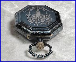 Glashutte Antique Pocket Watch With Niello Case