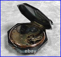Glashutte Antique Pocket Watch With Niello Case