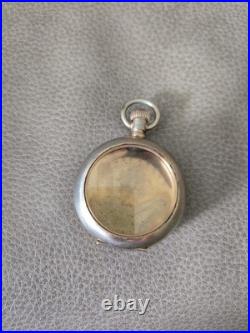 Gold And Silver Tone Vintage Pocket Watch Case With Crystal Stamped #22 Inside 5