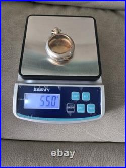 Gold And Silver Tone Vintage Pocket Watch Case With Crystal Stamped #22 Inside 5