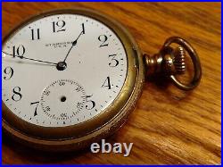 Gold Filled Fancy Pocket Watch Scenic Case