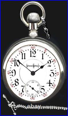 Gold Flash TWO TONE Movement Display Case Pocket Watch ILLINOIS Bunn Special