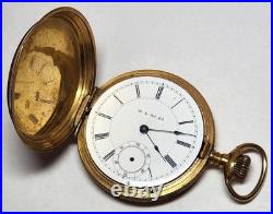 Gold Plated New London Pocket Watch in Hunting Case