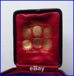 Good Quality Rare Antique 14ct Gold Waltham Hunter Pocket Watch & Box/case