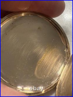 Gorgeous 12S Antique Gold Filled Full Hunter pocket watch scrap/use Runs