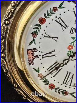 Gorgeous 70s LeClaire Swiss Wind-Up Hunting Pocket Watch 17 Jewels Runs Case