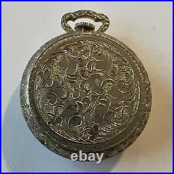 Gorgeous Endura Pocket Pendant Swiss Made Watch With Intricate Back Case Design
