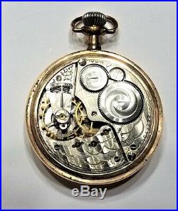Gorgeous Gold Elgin Pocket Watch Newly Serviced and running Illinois Case