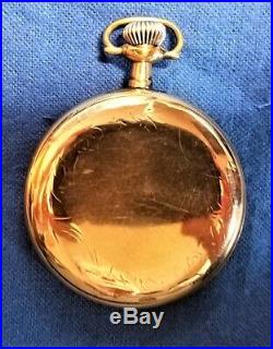 Gorgeous Gold Elgin Pocket Watch Newly Serviced and running Illinois Case