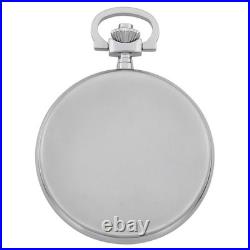 Gotham Men's Stainless Steel Analog Quartz Date Covered Pocket Watch