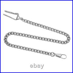 Gotham Men's Stainless Steel Analog Quartz Date Covered Pocket Watch