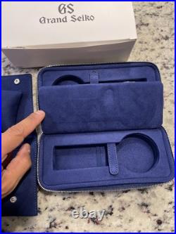 Grand Seiko Watch Case and soft pouch, Holds 2 Watches. Brand New, Never Used