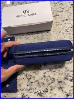 Grand Seiko Watch Case and soft pouch, Holds 2 Watches. Brand New, Never Used