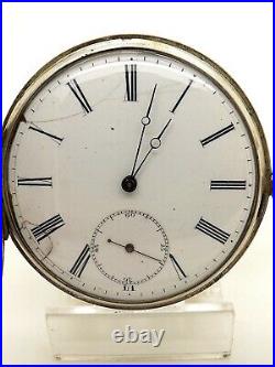 Great Antique Thomas Cooper of London Silver Early Locomotive Case Pocket Watch