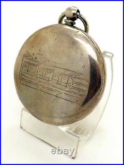 Great Antique Thomas Cooper of London Silver Early Locomotive Case Pocket Watch
