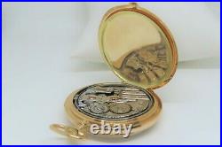 Gruen Antique Minute Repeater Pocket Watch 14k Gold Case 47mm Made By Touchon