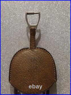 Gucci Pocket Watch Steel Case Covered In Peccary Leather Manual Winding Movement