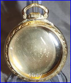 HAMILTON 16s POCKET WATCH CASE, 10K GOLD FILL, CHRISTMAS RIGHT AROUND THE CORNER