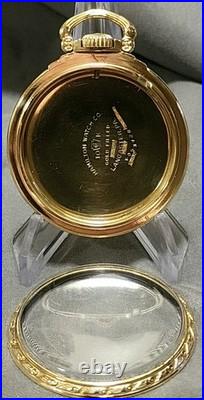 HAMILTON 16s POCKET WATCH CASE, 10K GOLD FILL, CHRISTMAS RIGHT AROUND THE CORNER