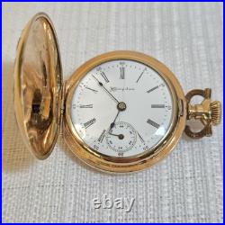 HAMPDEN The Four Hundred Model 3 Size 3/0s 17j Gold Filled Hunter Pocket Watch