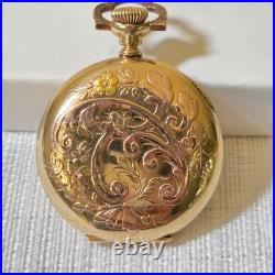 HAMPDEN The Four Hundred Model 3 Size 3/0s 17j Gold Filled Hunter Pocket Watch