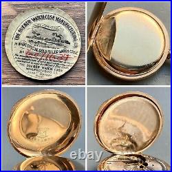 HAMPDEN vintage pocket watch 1900s hunter case manual mechanical work from Japan