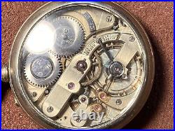 H. Nardin 21 J. Pocket Watch In Glass Back Display Case