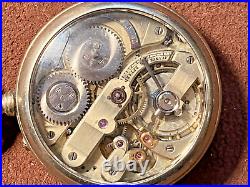 H. Nardin 21 J. Pocket Watch In Glass Back Display Case