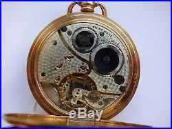 Half-Hunter Pocket Watch 9ct Solid Gold Halmarked Dennison Case BSA Co Ltd 1926