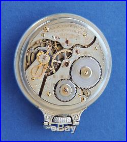 Hamilton 16S 21J 992 Special 8Adj ARRS Pocket Watch 14KGF Model 2 BOC White Case