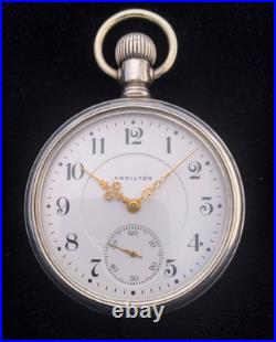 Hamilton 16s 21J 990 107 Year Railroad Grade(Ohara designed)Silver Case Fine
