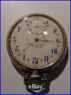 Hamilton 16s. RARE fancy dial 21 jewels 992 B. O. C. Case restored very nice