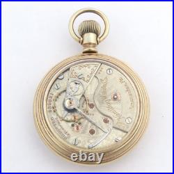 Hamilton 18 Size 23 Jewel Model 946 Railroad Pocket Watch in YGF Display Case