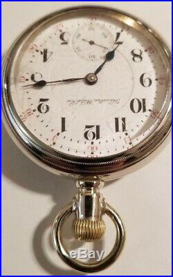 Hamilton 18 size 21 Jewel adjusted grade 940 Railroad watch (1908) nickel case