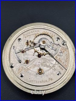 Hamilton 18s 19 Jewels Railroad Grade 944 Pocket Watch in a Display Back Case