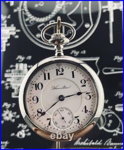 Hamilton 18s 19 Jewels Railroad Grade 944 Pocket Watch in a Display Back Case