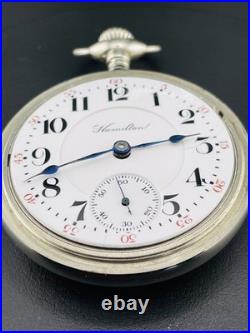 Hamilton 18s 19 Jewels Railroad Grade 944 Pocket Watch in a Display Back Case