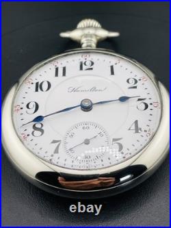 Hamilton 18s 19 Jewels Railroad Grade 944 Pocket Watch in a Display Back Case