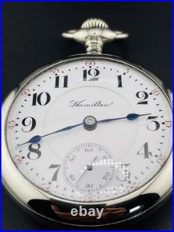 Hamilton 18s 19 Jewels Railroad Grade 944 Pocket Watch in a Display Back Case