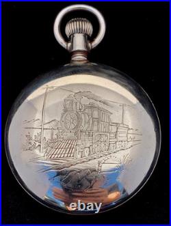 Hamilton 18s 21J 940 107 Year Railroader Great Train engraved Case Extra Fine