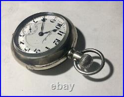 Hamilton 1909 Scarce Pocket Watch Grade 934 Coin Silver Hinged Case