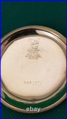 Hamilton 21J 992 Circa 1923 Nawco Case Perfect Porcelain Dial Pocket Watch