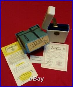 Hamilton 950B Bakelite Cigarette Case, Original Outer Box and Guarantee card