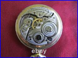 Hamilton 956 Electric Railway Special 17-jewel 16-size Pocket Watch, YGF Case