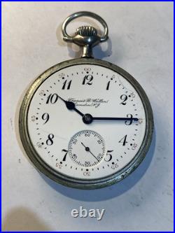 Hamilton 974 Antique 16s 17J Repousse Case Pocket Watch Private Label Dial Runs