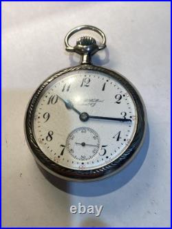 Hamilton 974 Antique 16s 17J Repousse Case Pocket Watch Private Label Dial Runs