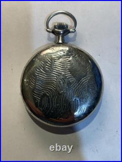Hamilton 974 Antique 16s 17J Repousse Case Pocket Watch Private Label Dial Runs