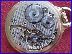 Hamilton 992B 21j 16s Railroad Pocket Watch, Model 10 YGF Case, SUPER CLEAN